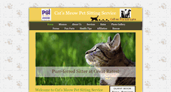 Desktop Screenshot of catsmeowpetsitting.com