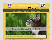 Tablet Screenshot of catsmeowpetsitting.com